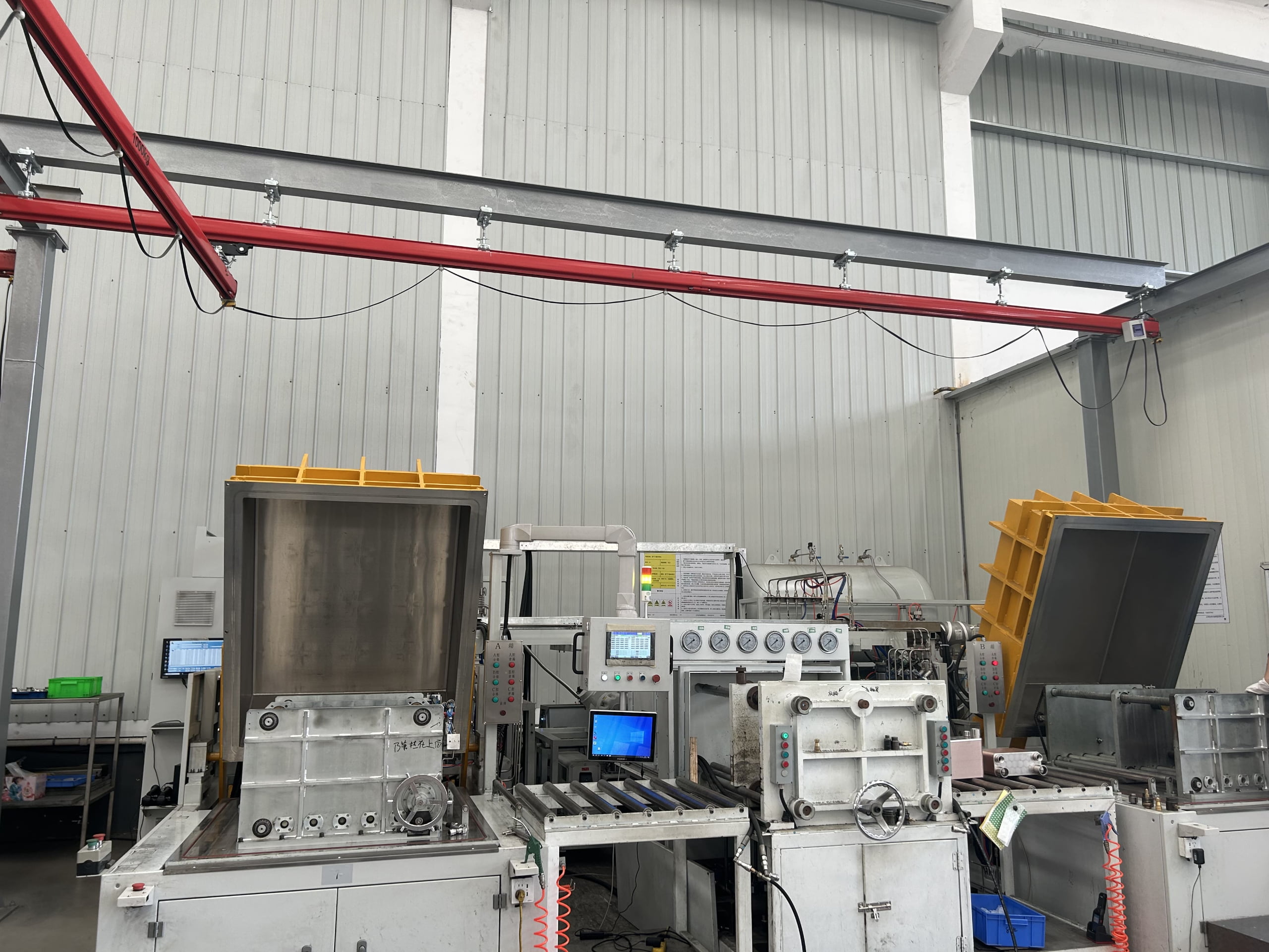 Two different heat exchanger models side by side