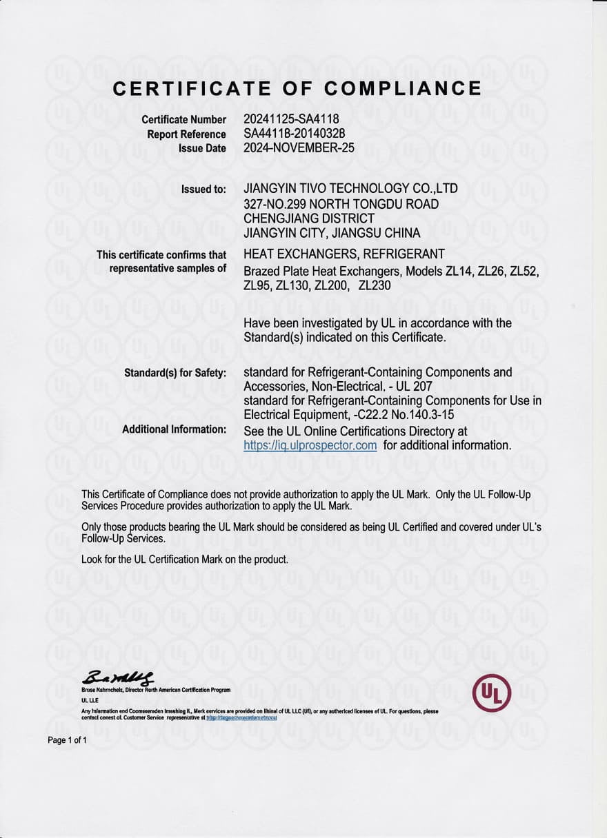 UL Listed Certification