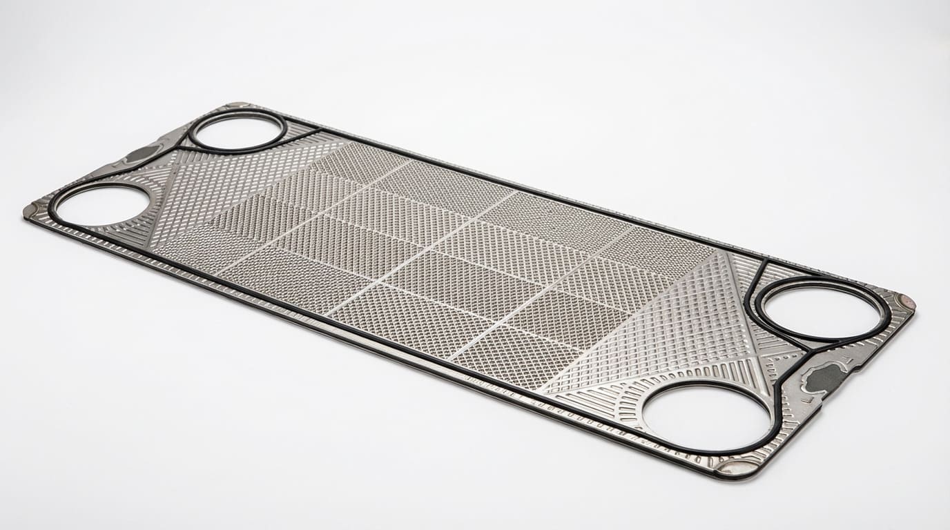 alt text: TIVO 1:1 precise replacement plates and gaskets for Hisaka UX-01 UX-10 and UX-20 series ready for global shipping