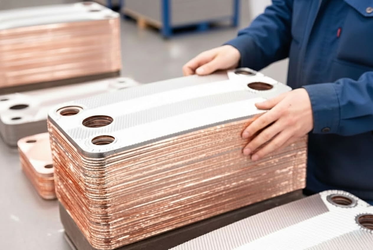 Precision Plate Stacking for Brazed Heat Exchangers