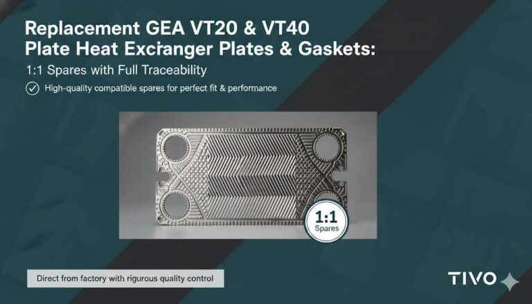 Replacement GEA VT20 & VT40 Plate Heat Exchanger Plates & Gaskets: 1:1 Spares with Full Traceability