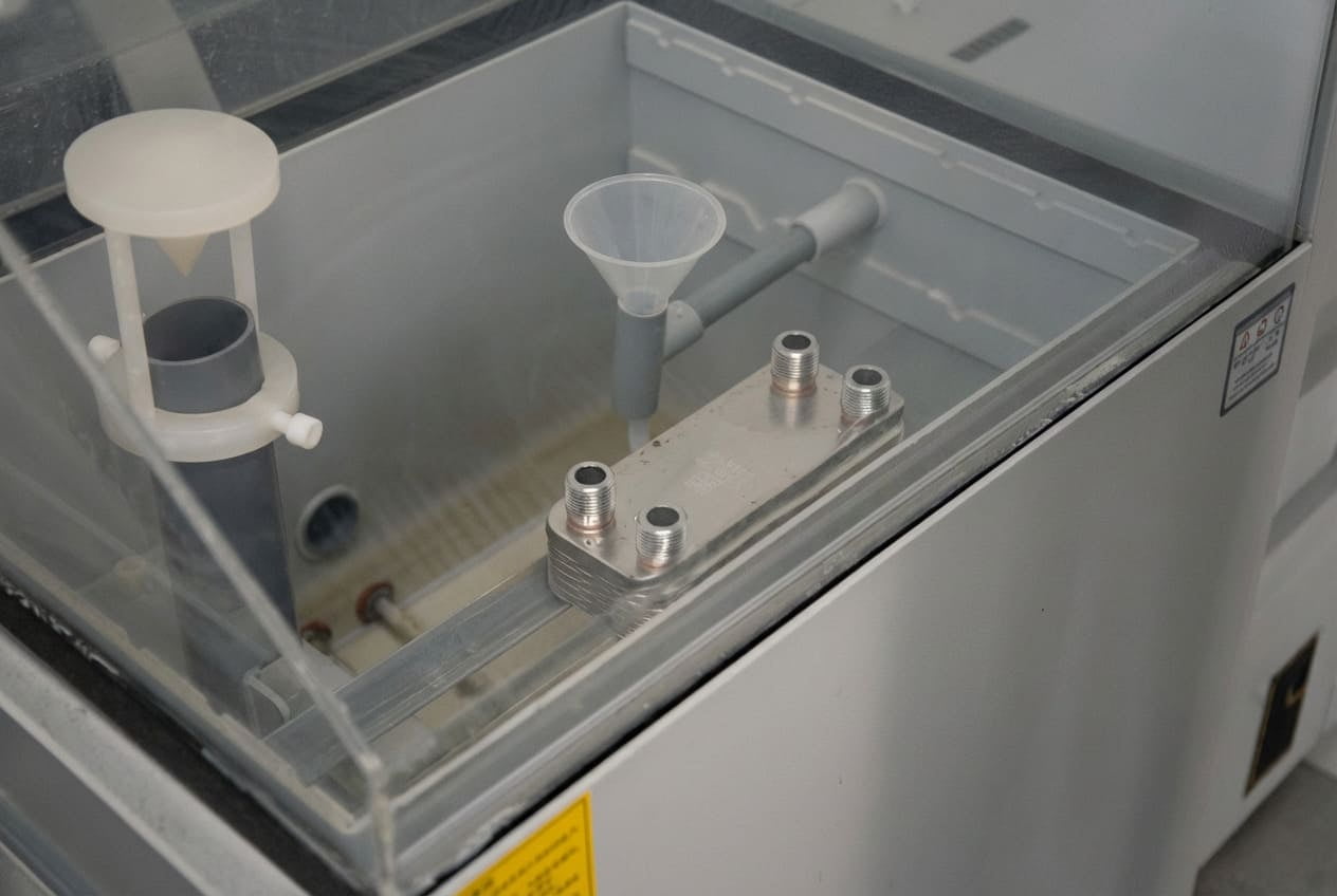 Salt Spray Corrosion Testing for Brazed Heat Exchangers