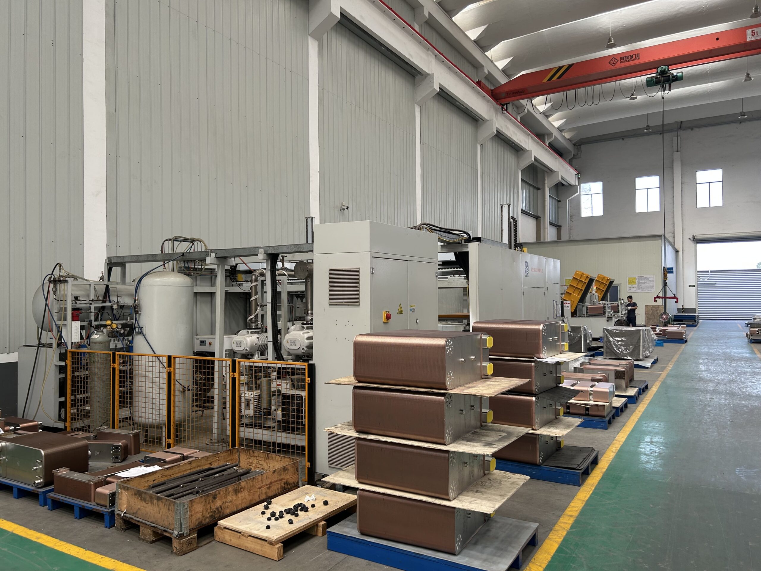 High viscosity oil BPHE