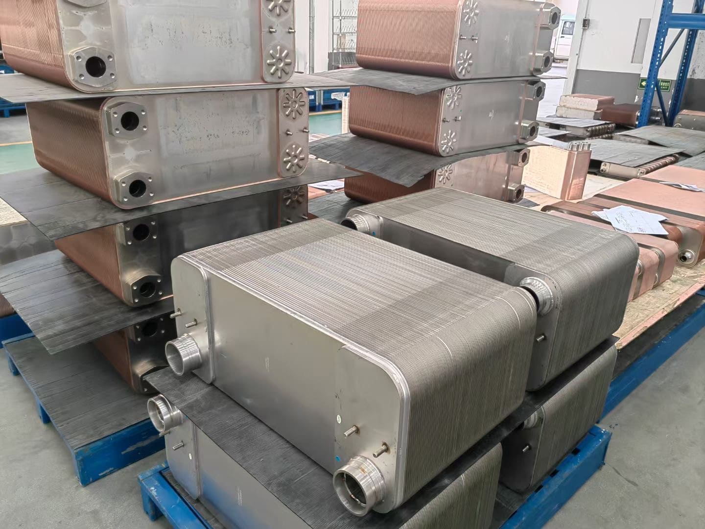 Ammonia refrigeration safety fusion bonded heat exchanger