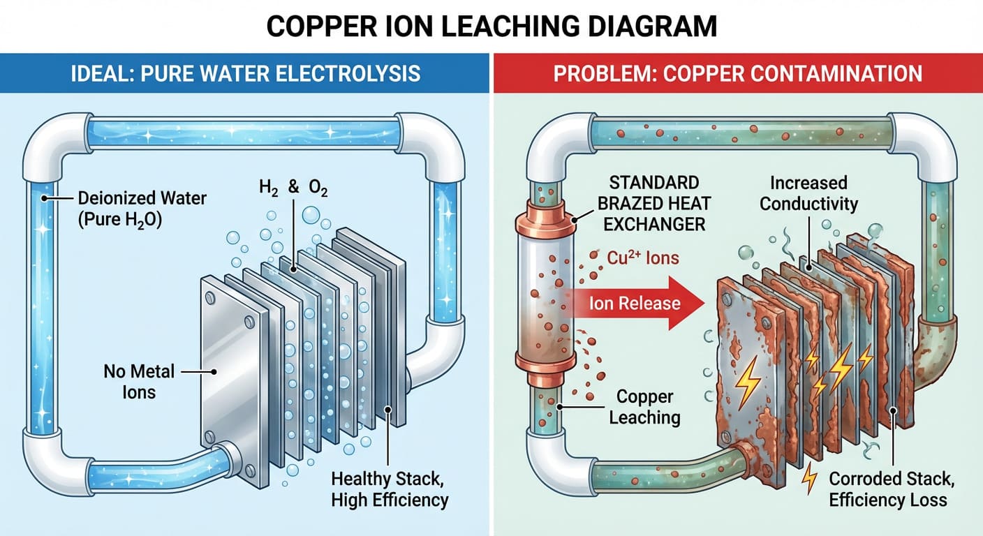 Comparison of pure water and contaminated water in electrolysis