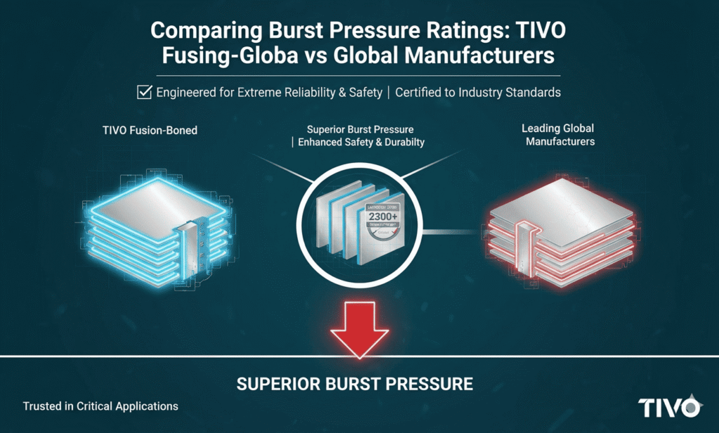 Comparing Burst Pressure Ratings: TIVO Fusion-Bonded vs. Leading Global Manufacturers