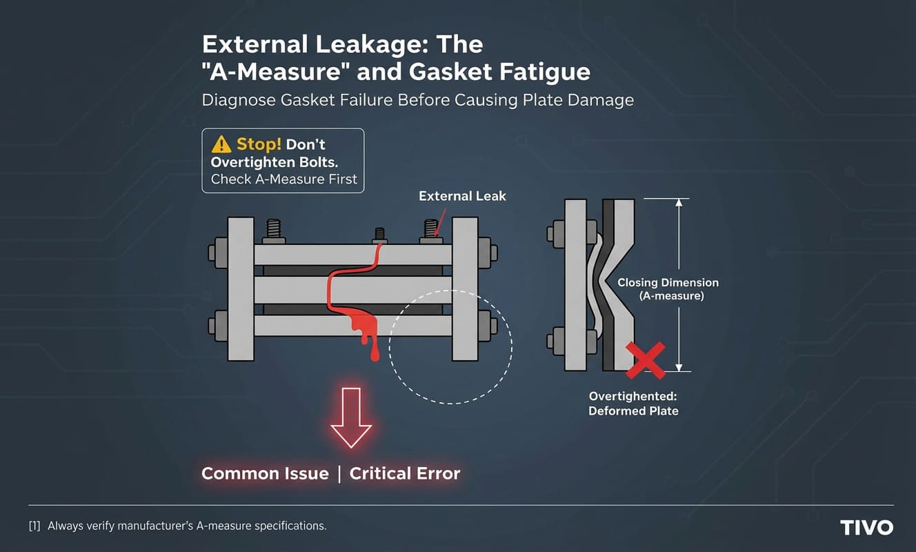 Checking A-measure on a plate heat exchanger