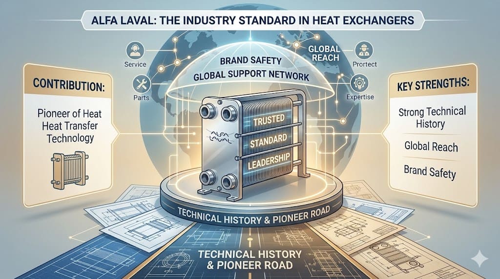 Alfa Laval industry leadership concept