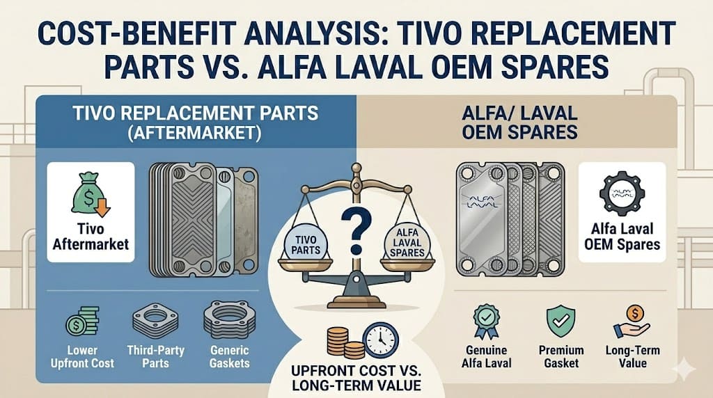The Cost-Benefit Analysis: TIVO Replacement Parts vs. Alfa Laval OEM Spares.