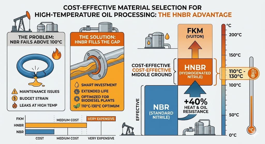 HNBR gaskets cost effective oil processing