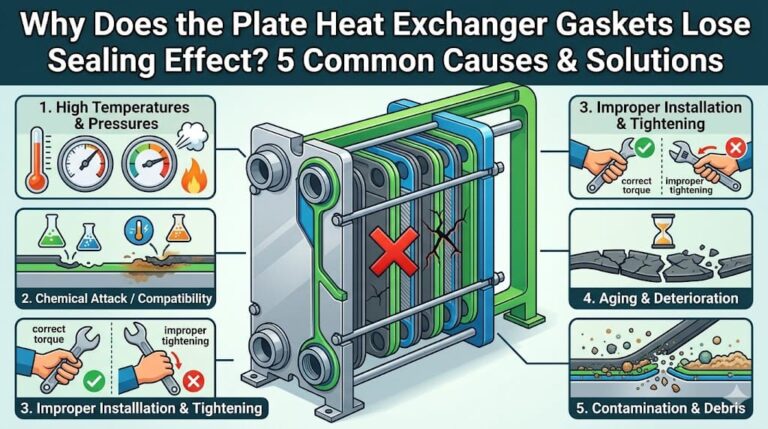 Why Does the Plate Heat Exchanger Gaskets Lose Sealing Effect? 5 Common Causes & Solutions