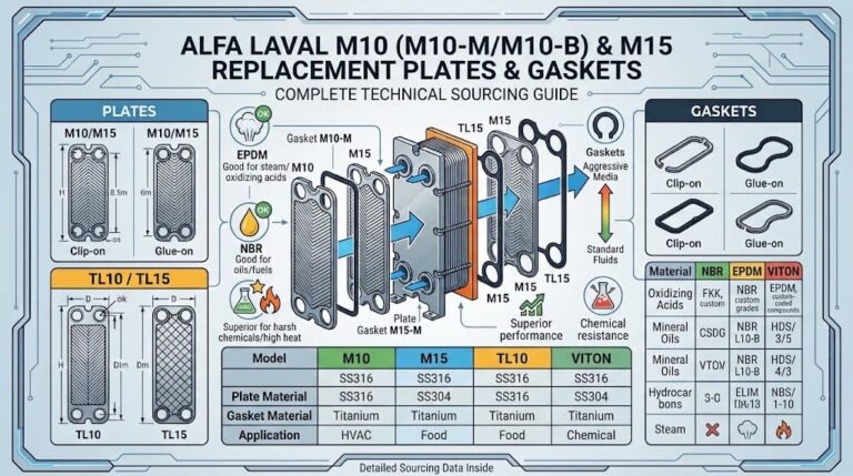 Alfa Laval M10 (M10-M/M10-B) & M15 Replacement Plates & Gaskets: Complete Technical Sourcing Guide