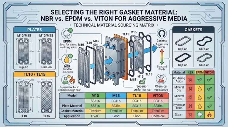 Selecting the Right Gasket Material: NBR vs. EPDM vs. Viton for Aggressive Media